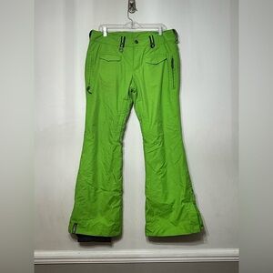 Bonfire Snowboard Pants Indie‎ Fit Bright Green Men’s Large